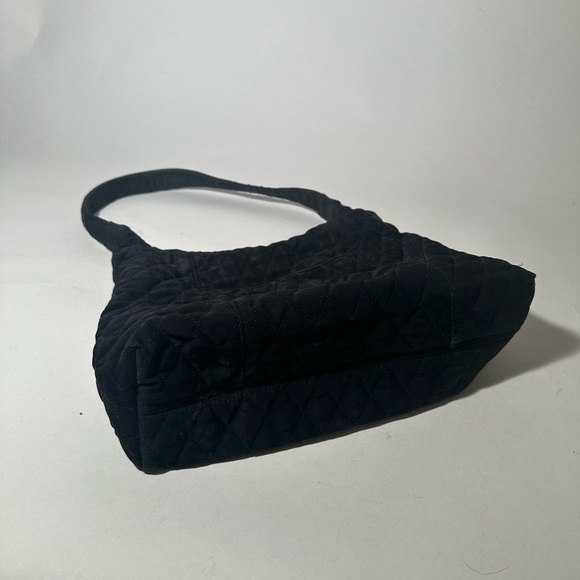 Vera Bradley Textured Black Crescent Shoulder Bag - Picture 5 of 6